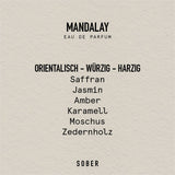 sober - MANDALAY Eau de Parfum - ROSA ECK