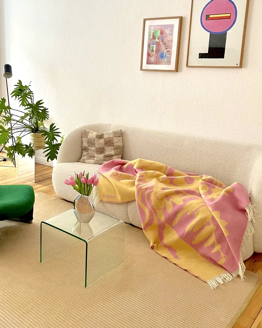 KLEKKS NO. 10 Wolldecke in Rosa - ROSA ECK Concept Store