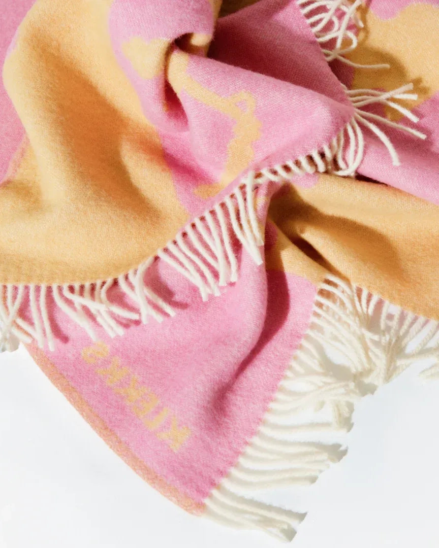 KLEKKS NO. 10 Wolldecke in Rosa - ROSA ECK Concept Store