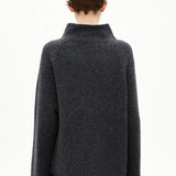 ICONIC Å RAMONAA BOUCLÉ Strickjacke • Steel Melange Oatmilk