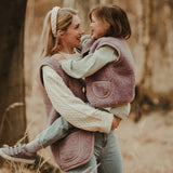 Alwero - ALPEN Weste aus Wolle | Lila - ROSA ECK - , ,