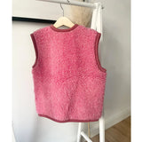 Alwero - ALPEN Weste aus Wolle | Pink - ROSA ECK - , ,