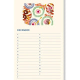 A - Journal - BIRTHDAY CALENDER Geburtstagskalender • Flowers Beige - Kalender - ROSA ECK Concept Store