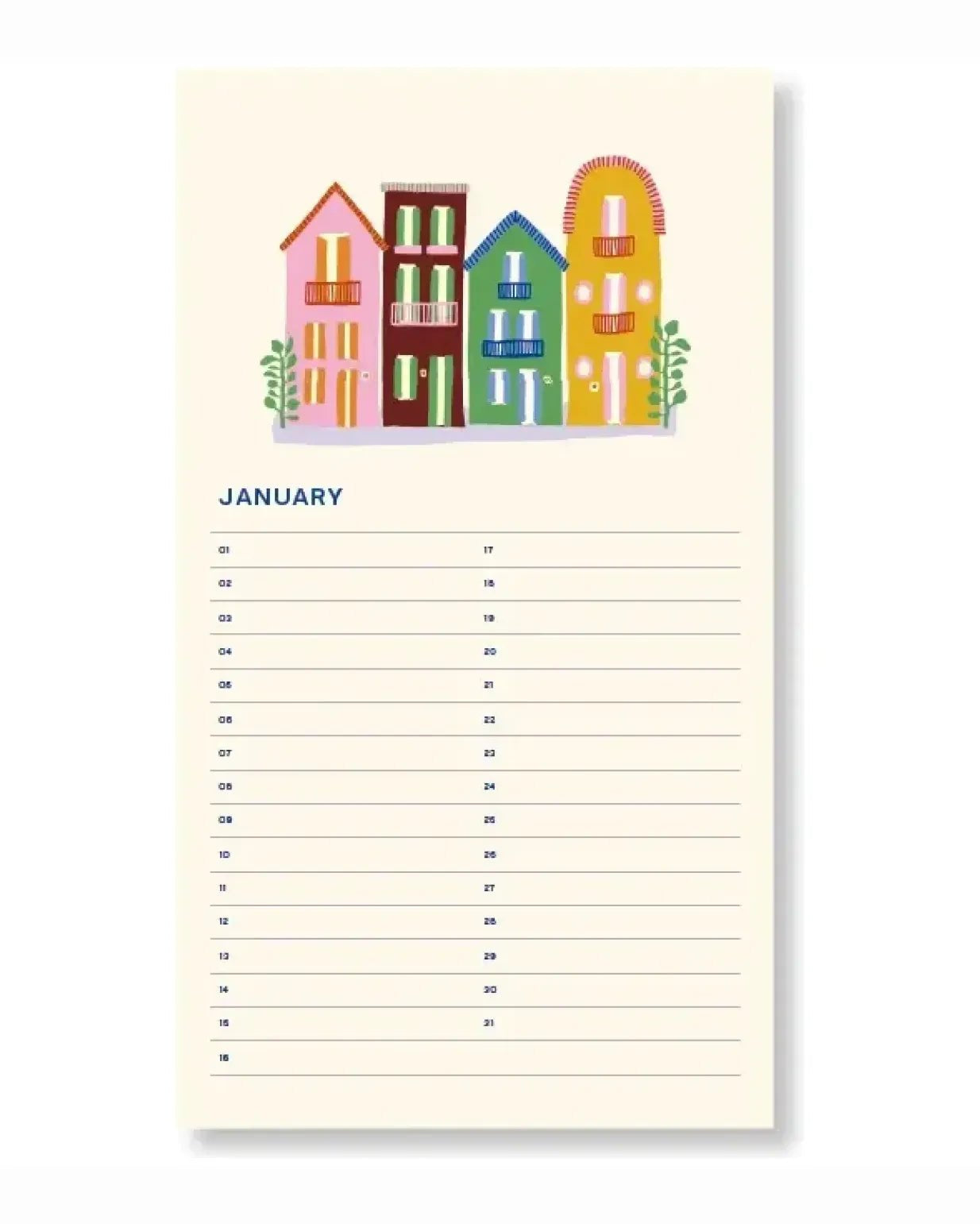A - Journal - BIRTHDAY CALENDER Geburtstagskalender • Flowers Beige - Kalender - ROSA ECK Concept Store
