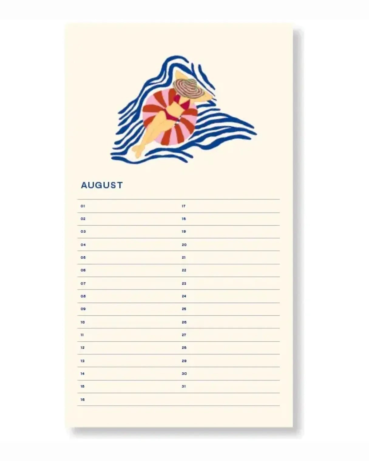A - Journal - BIRTHDAY CALENDER Geburtstagskalender • Flowers Beige - Kalender - ROSA ECK Concept Store