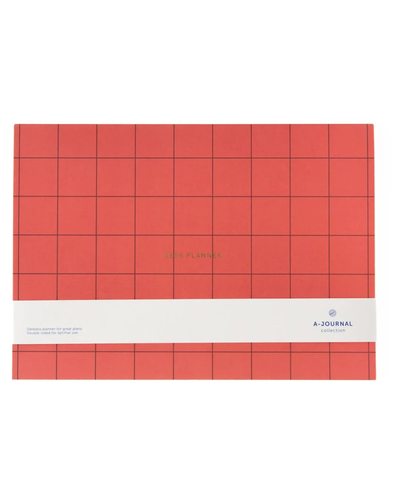 A - Journal - DESKPLANNER Terminplaner • Checkered Coral - Terminplaner - ROSA ECK Concept Store