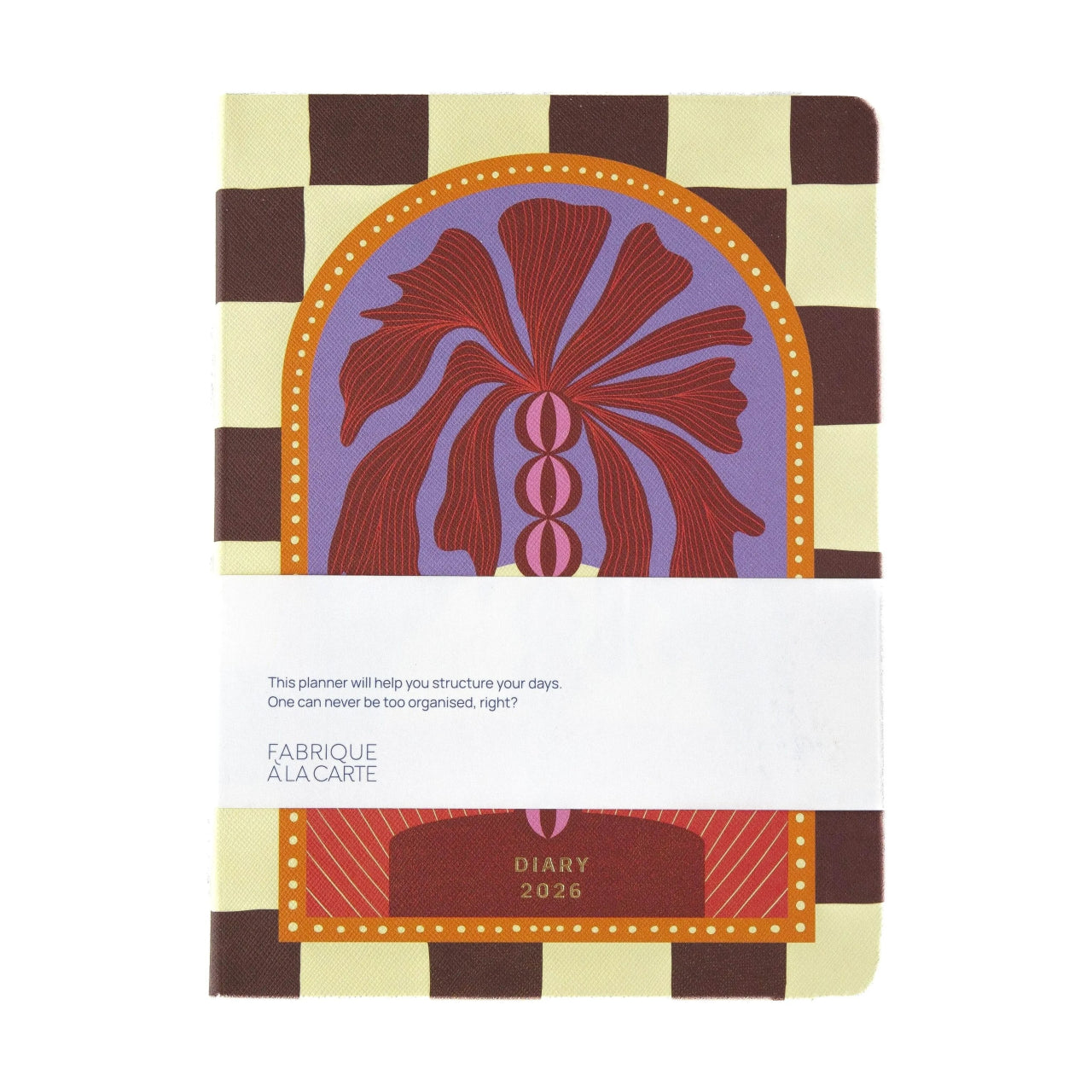 A - Journal - DIARY 2026 Tagebuch/Kalender • Checkered Palm - Tagebuch - ROSA ECK