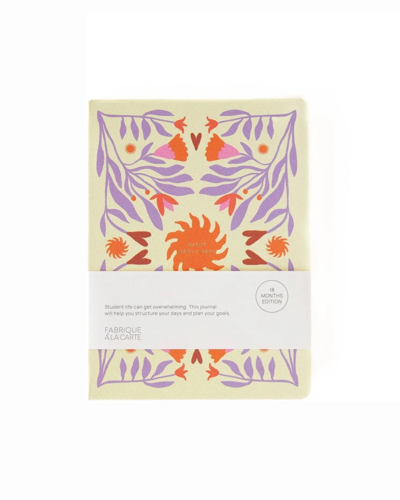 A - Journal - DIARY Tagebuch für 18 Monate (2025/2026) • Sun Beige Lavender - Notizbuch - ROSA ECK Concept Store