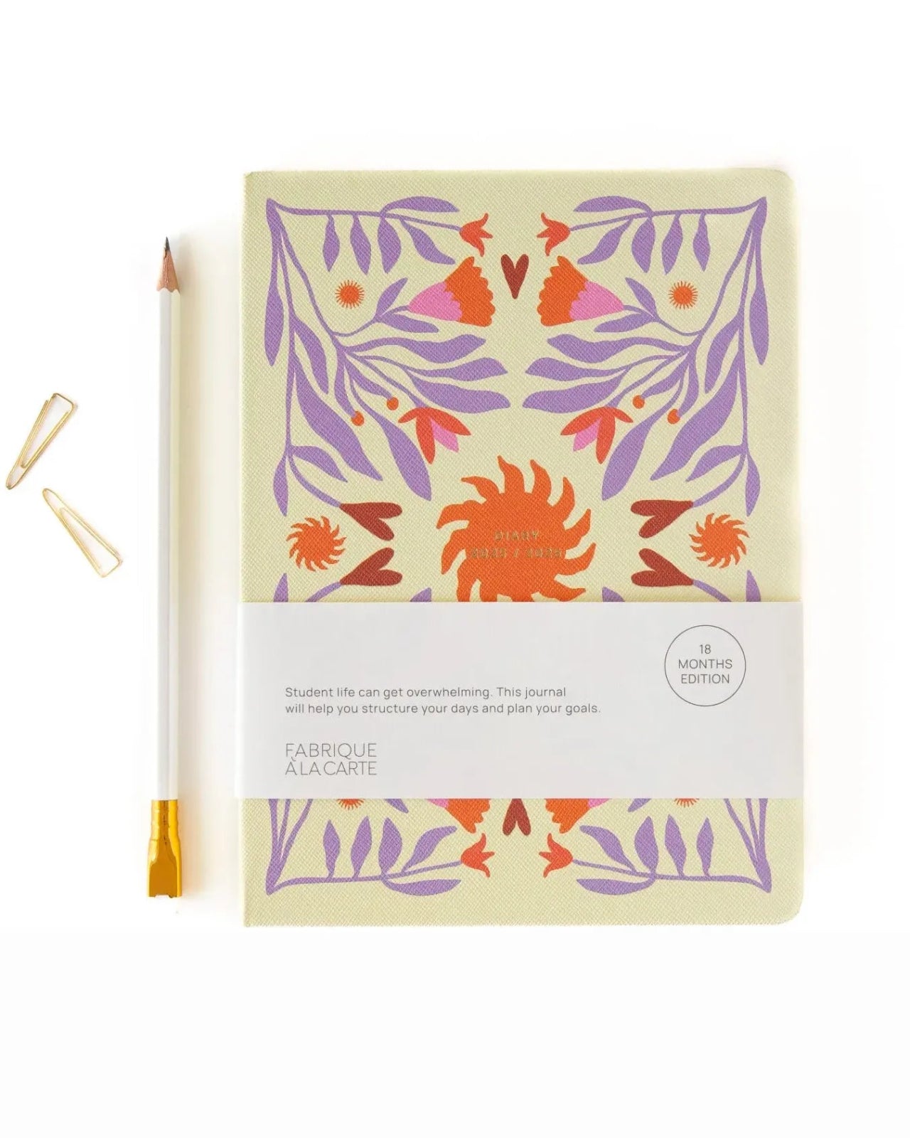 A - Journal - DIARY Tagebuch für 18 Monate (2025/2026) • Sun Beige Lavender - Notizbuch - ROSA ECK Concept Store