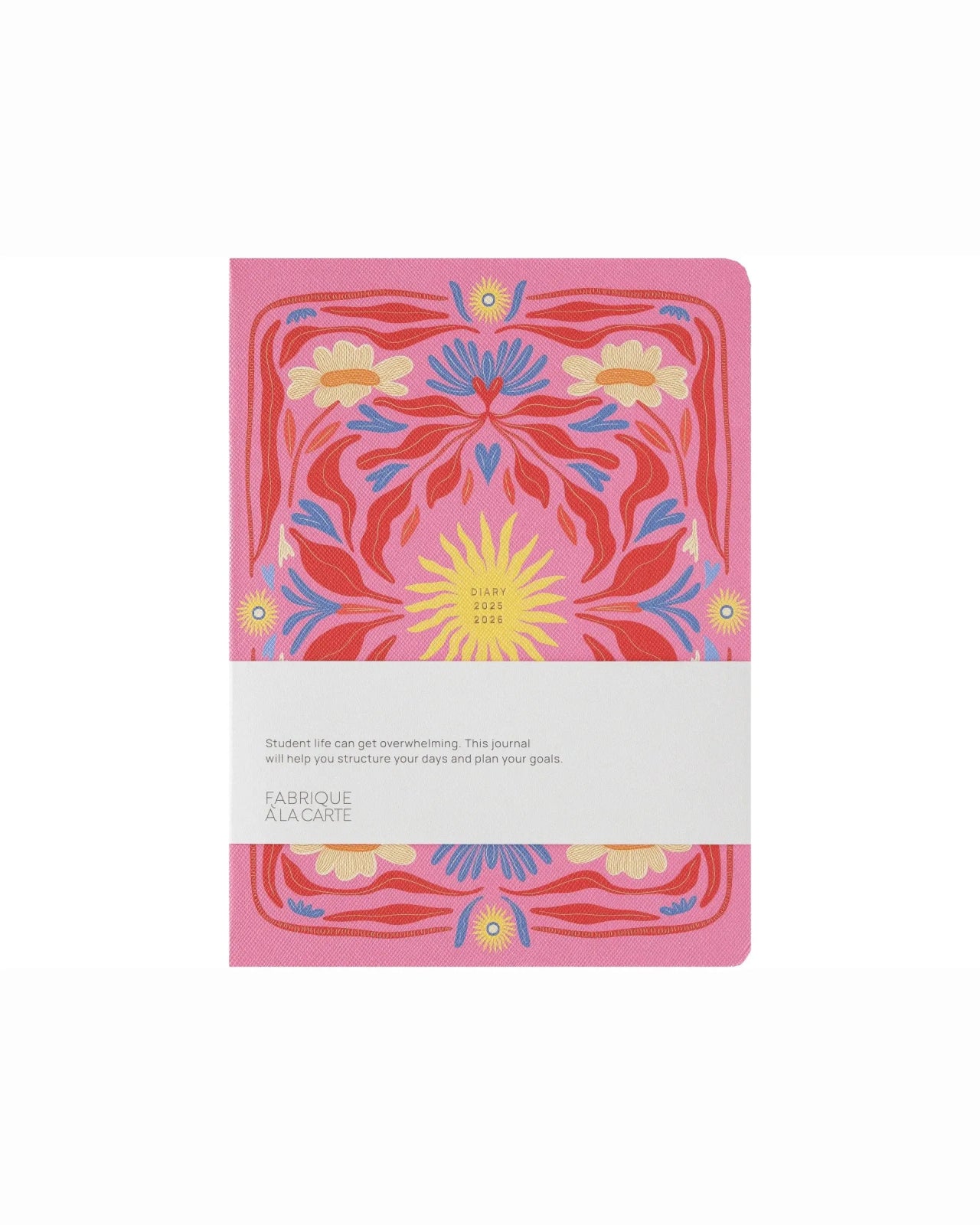 A - Journal - DIARY Tagebuch für 18 Monate (2025/2026) • Sun Pink - Notizbuch - ROSA ECK Concept Store