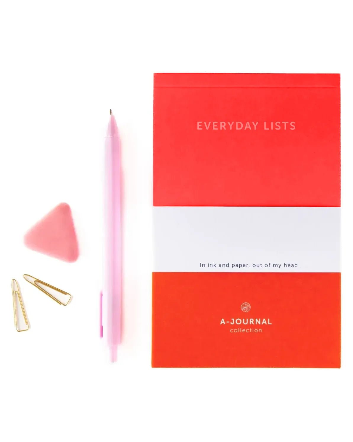 A - Journal - EVERYDAY LISTS Notizblock • Red - Notizblock - ROSA ECK Concept Store