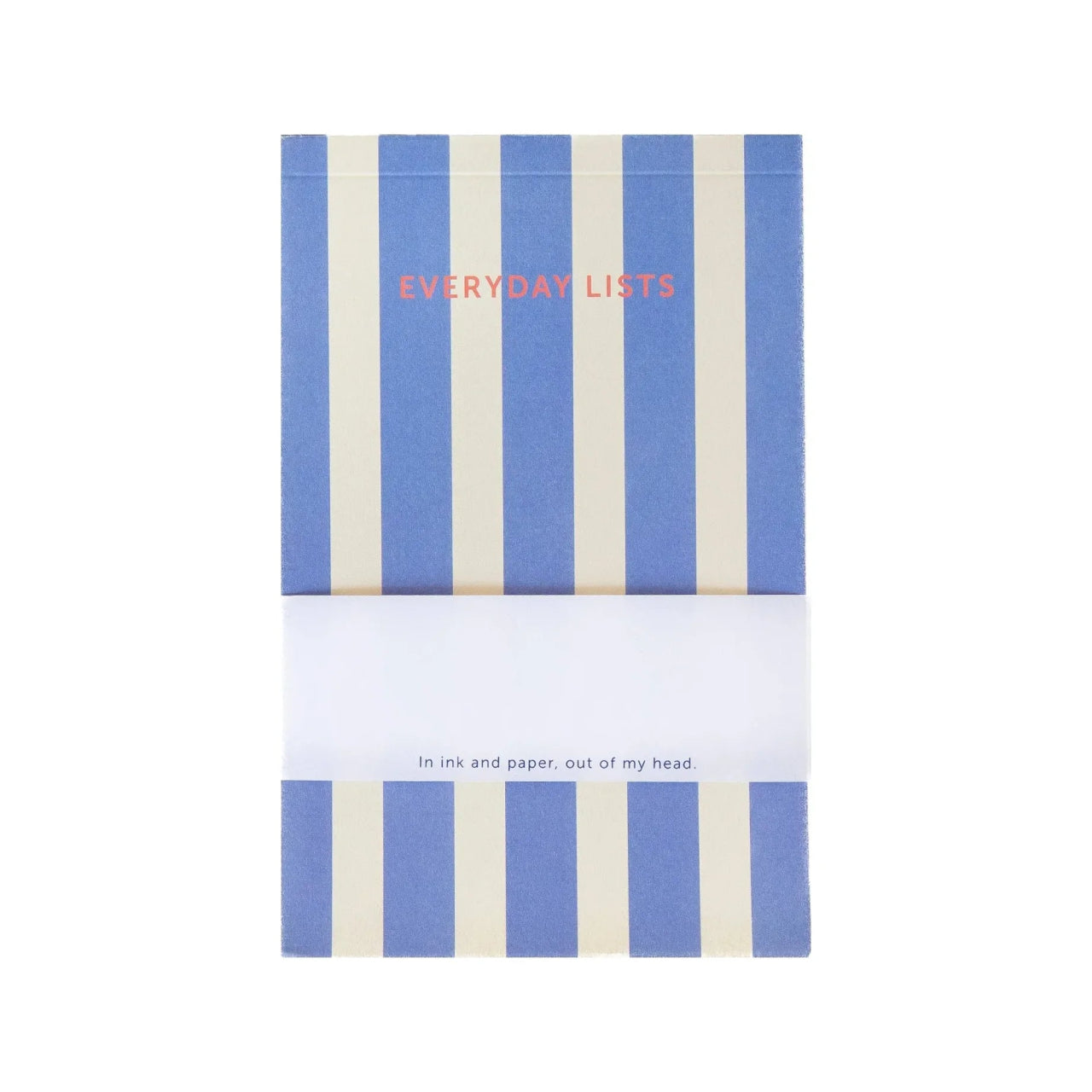 A - Journal - EVERYDAY LISTS Notizblock zum Abreisen • Stripes Blue - Notizblock - ROSA ECK