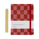 A - Journal - MY JOURNAL 2026 Tagebuch • Checkered Red Pink - Tagebuch - ROSA ECK Concept Store