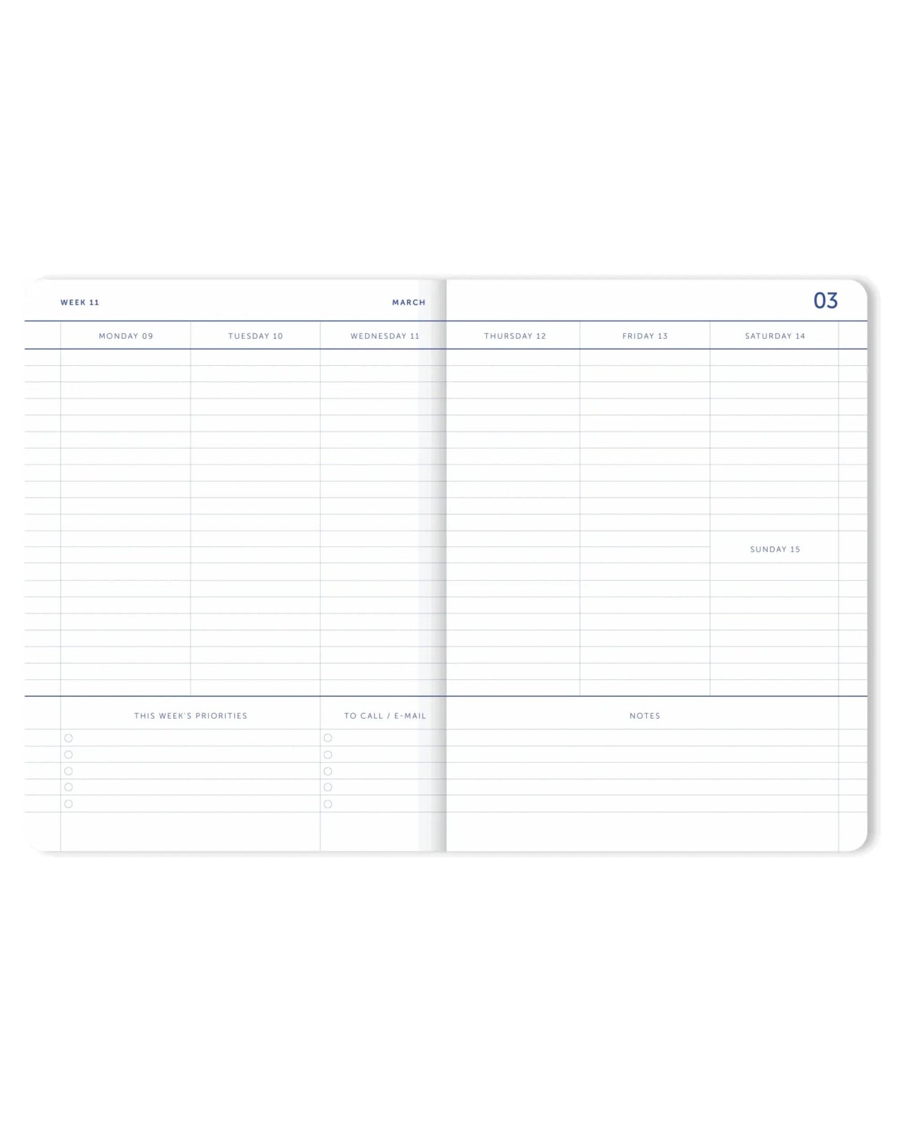 A - Journal - MY JOURNAL 2026 Tagebuch • Flow Blue - Tagebuch - ROSA ECK Concept Store