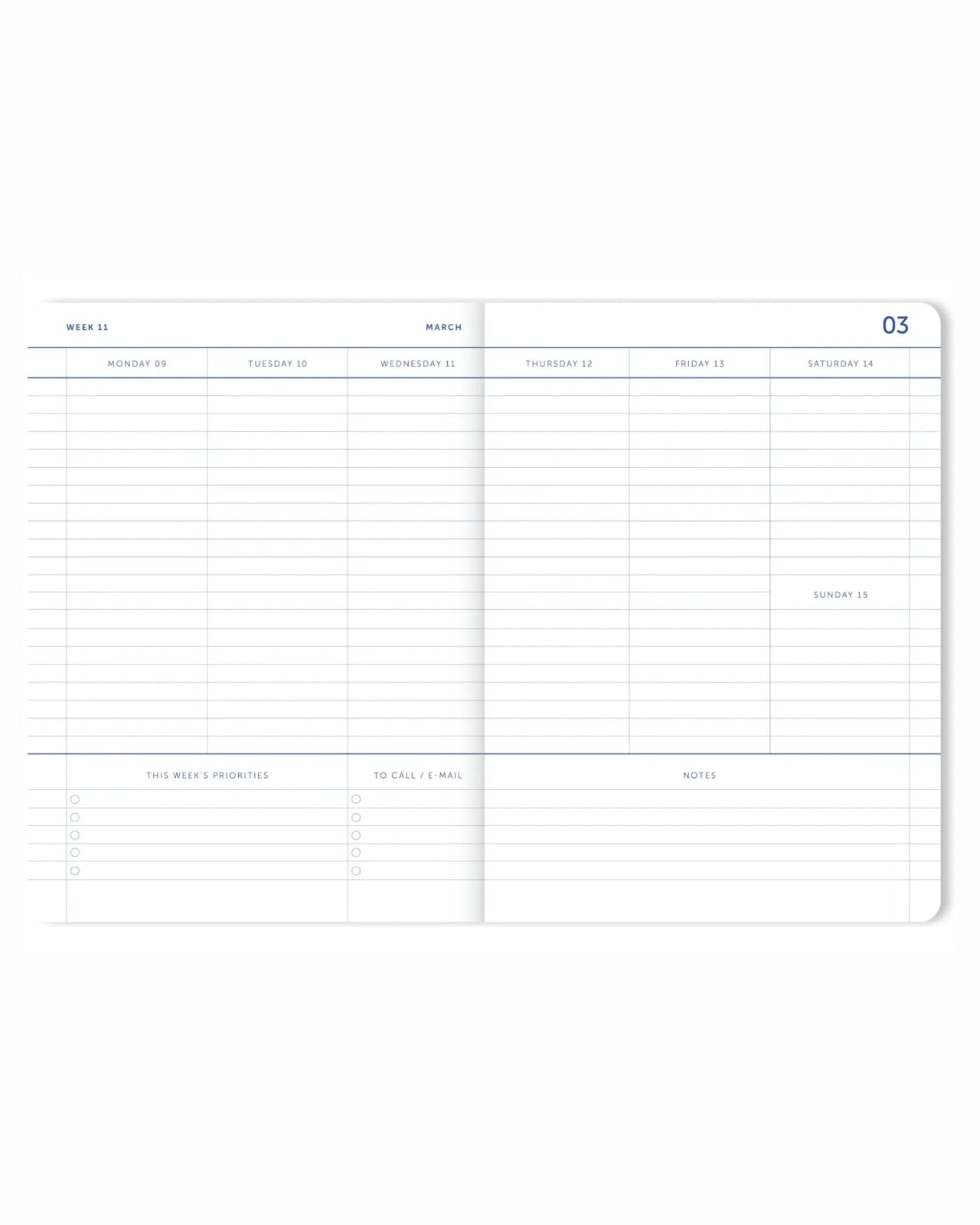 A - Journal - MY JOURNAL Schultagebuch (2025/2026) • Flow Blue - Notizbuch - ROSA ECK Concept Store