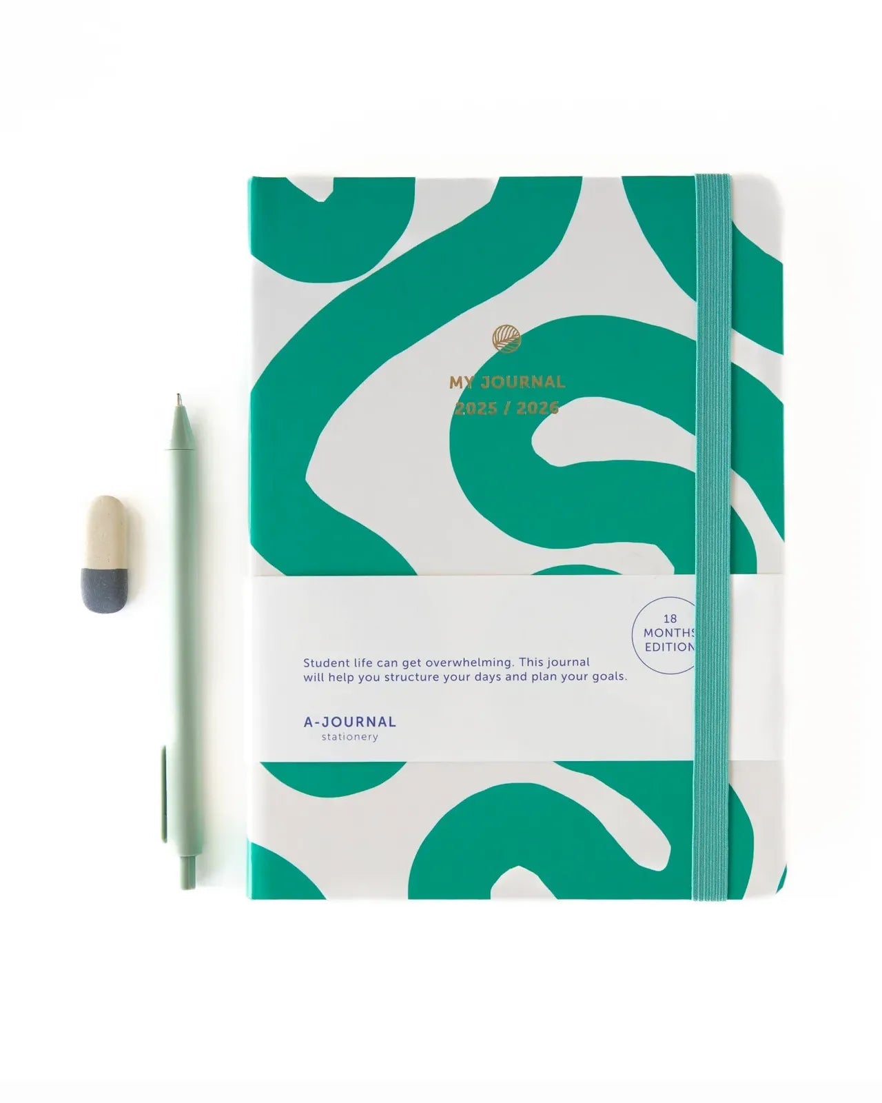A - Journal - MY JOURNAL Schultagebuch (2025/2026) • Flow Emerald Green - Notizbuch - ROSA ECK Concept Store