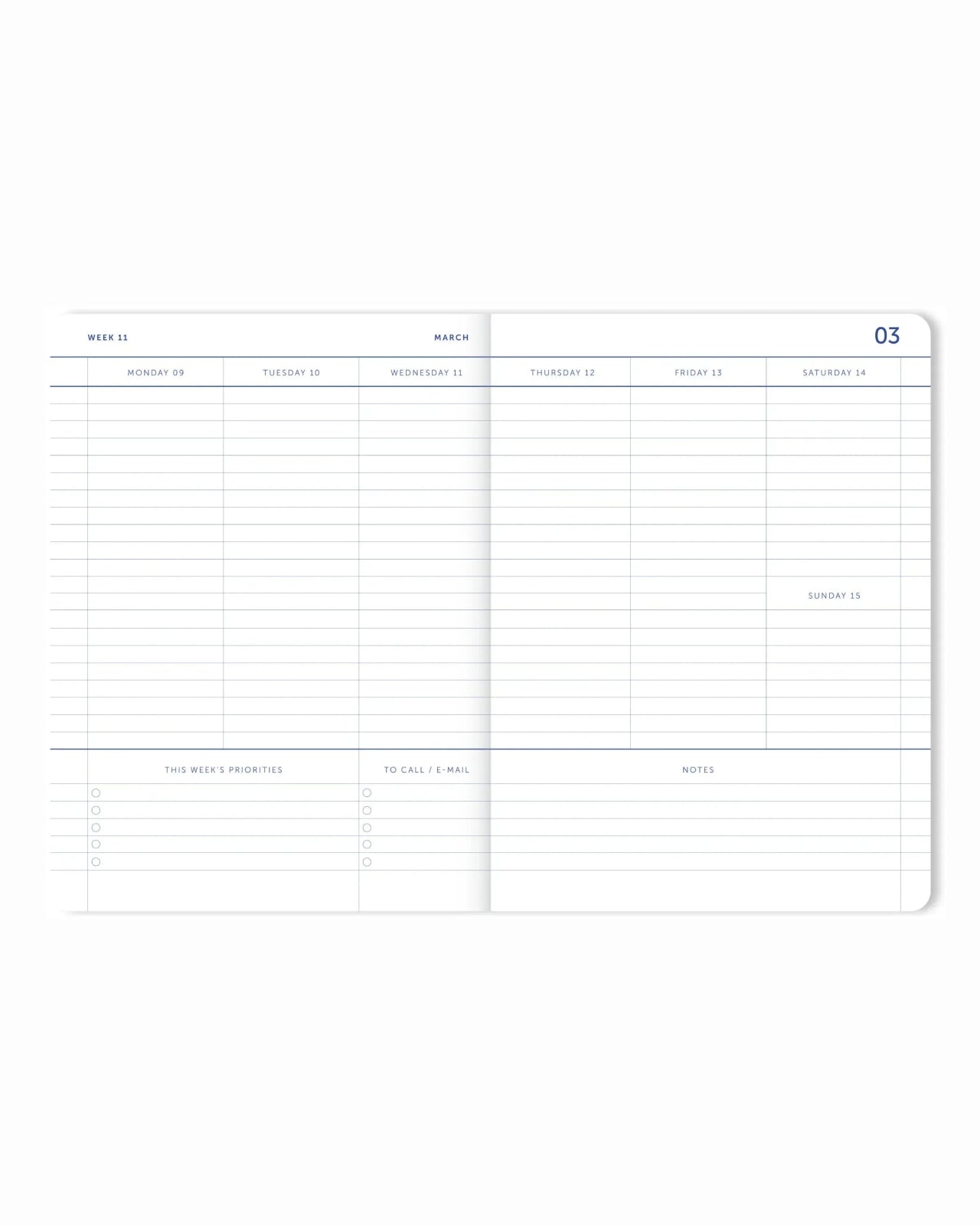 A - Journal - MY JOURNAL Schultagebuch A4 (2025/2026) • Flow Blue - Notizbuch - ROSA ECK Concept Store