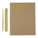 A - Journal - MY JOURNAL Tagebuch 2026 • Beige Linen - Tagebuch - ROSA ECK