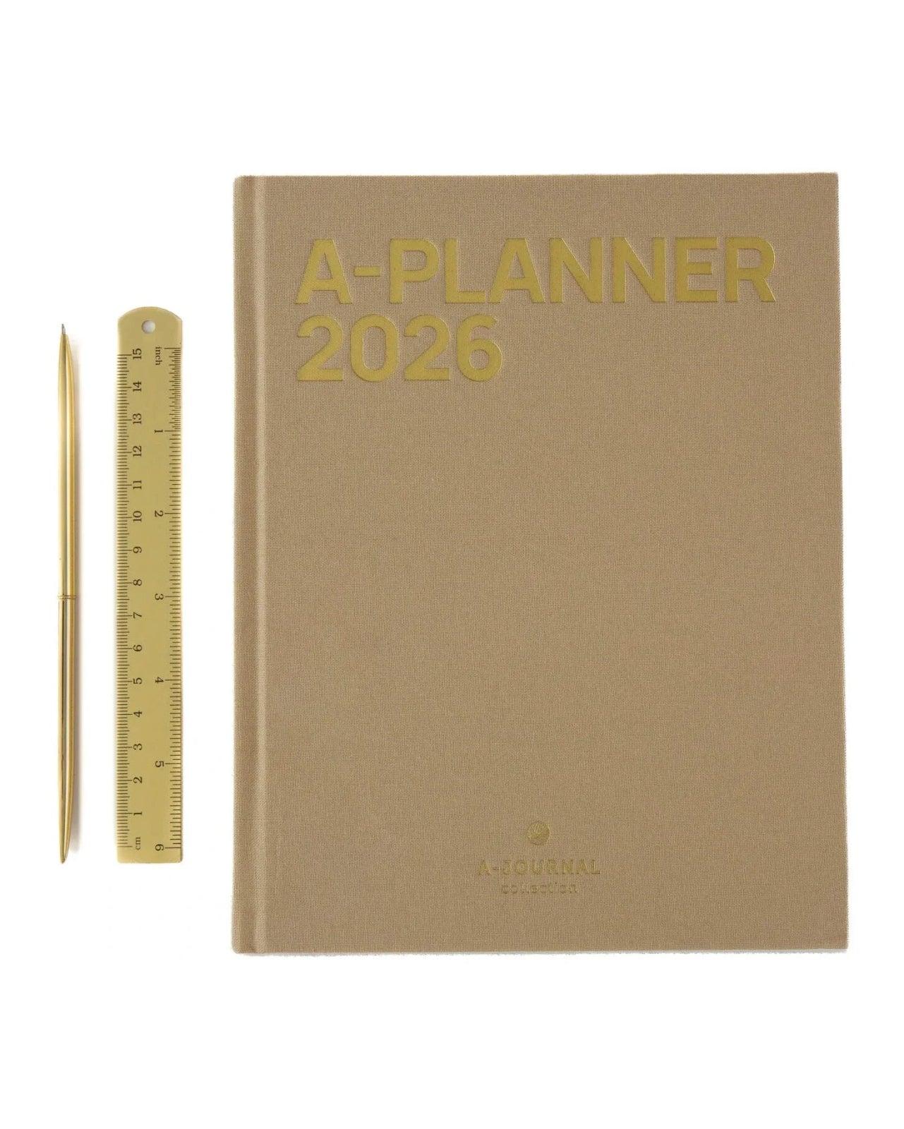 A - Journal - MY JOURNAL Tagebuch 2026 • Beige Linen - Tagebuch - ROSA ECK