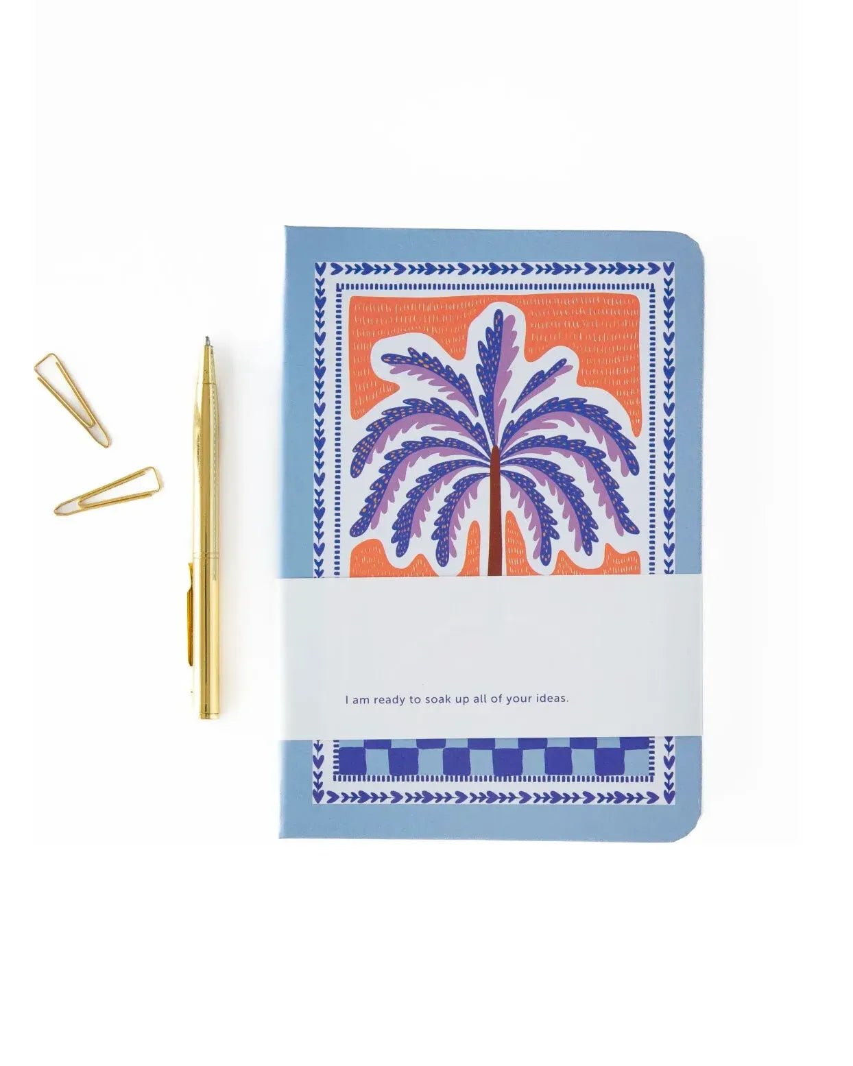 A - Journal - NOTES Kleines Notizbuch (A6) • Palmtree - Notizbuch - ROSA ECK Concept Store