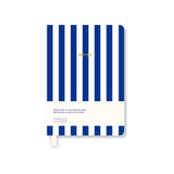 A - Journal - NOTES Mini - Notizbuch (A7) • Striped Blue - Notizbuch - ROSA ECK