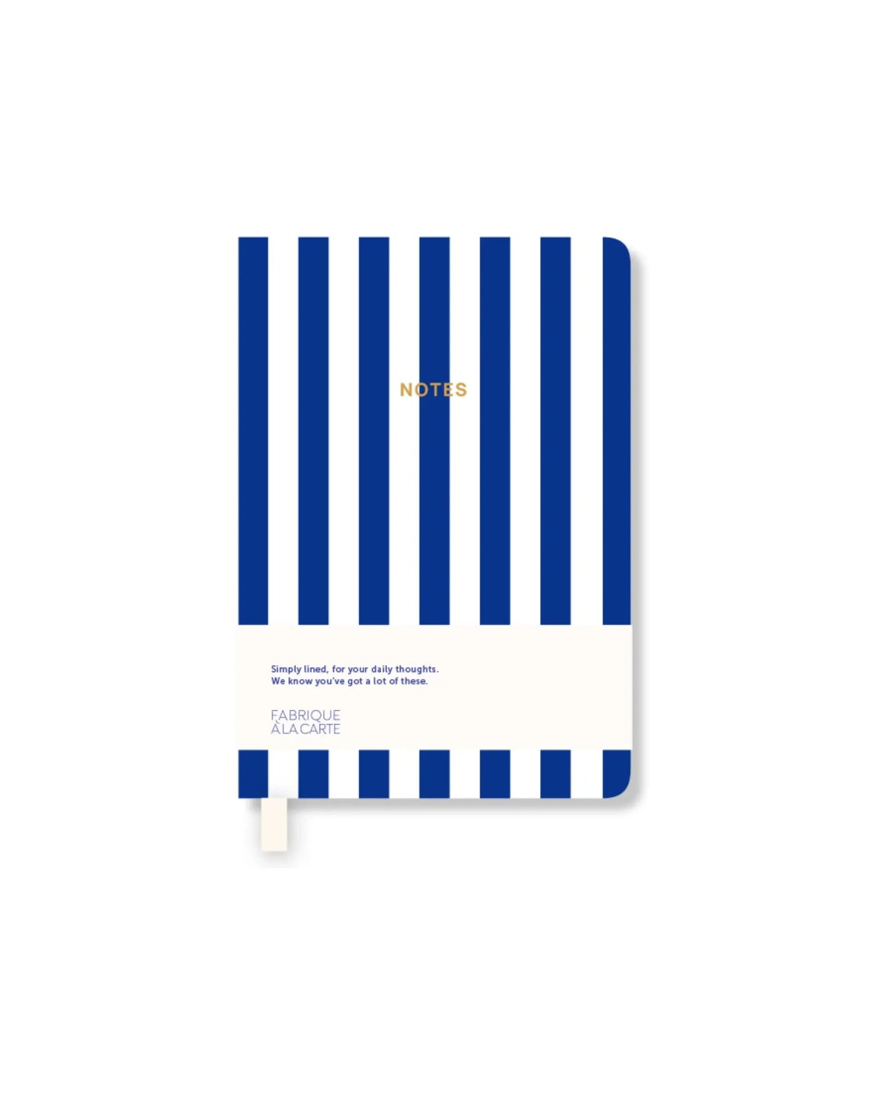 A - Journal - NOTES Mini - Notizbuch (A7) • Striped Blue - Notizbuch - ROSA ECK