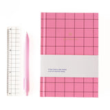 A - Journal - ONE LINE A DAY Notizbuch • Pink Checkered - Notizbuch - ROSA ECK Concept Store