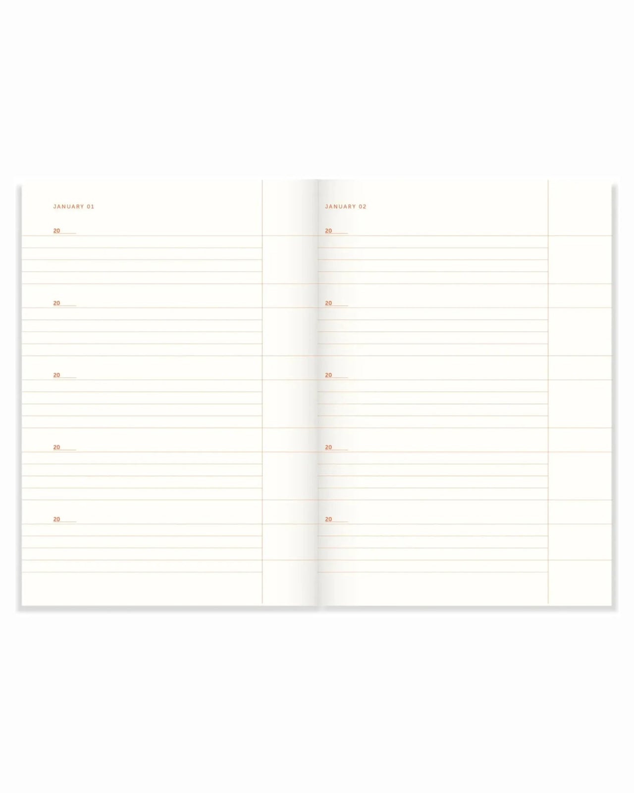 A - Journal - ONE LINE A DAY Tagebuch • Flow Blue Brown - Notizbuch - ROSA ECK Concept Store