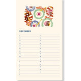 A - Journal Stationery - BIRTHDAY CALENDER Kalender (Undated) Sun - ROSA ECK - Blume, Sonne,