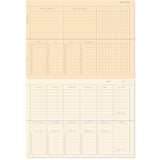 A - Journal Stationery - DESK PLANNER Wochenplaner Lavendelblau - ROSA ECK - Blau, Kalender, Papier