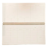 A - Journal Stationery - DESK PLANNER Wochenplaner Streifen Gelb - ROSA ECK - Gelb, Kalender,