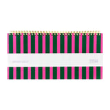 A - Journal Stationery - DESK PLANNER Wochenplaner Streifen Pink/Grün - ROSA ECK - Grün, Kalender, Pink