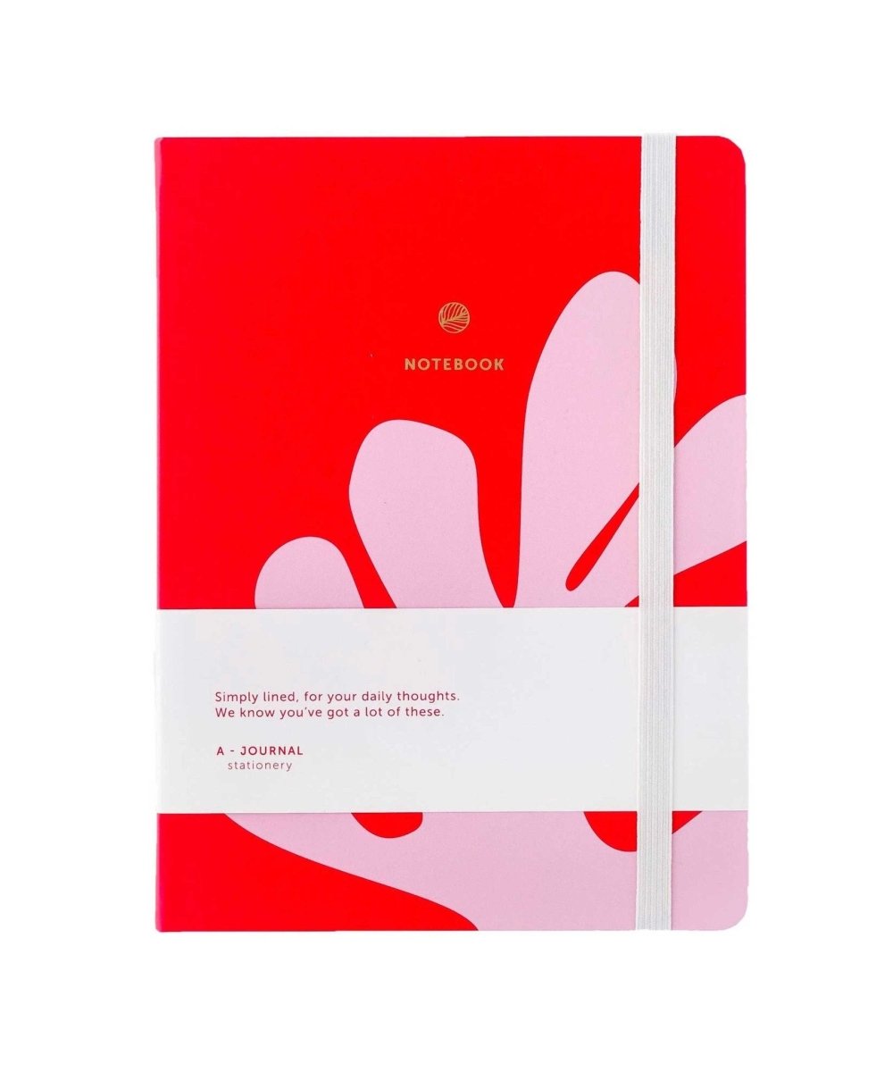 A - Journal Stationery - JOURNAL Notizbuch Rot/Rosa - ROSA ECK - Papier, Rosa, Rot