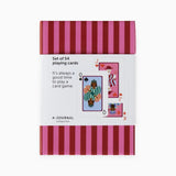 A - Journal Stationery - SET OF 54 PLAYING CARDS Spielkarten - Spiel - ROSA ECK - Karten, Rosa, Rot