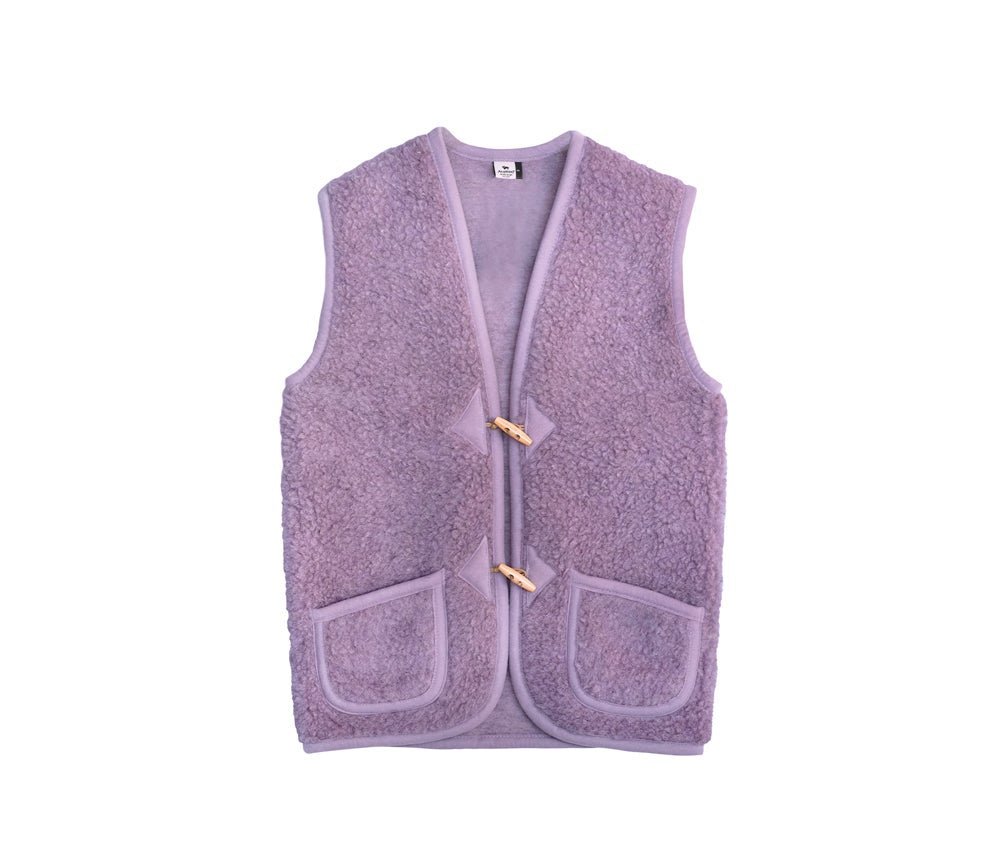 Alwero - ALPEN Weste aus Wolle | Lila - ROSA ECK - , ,