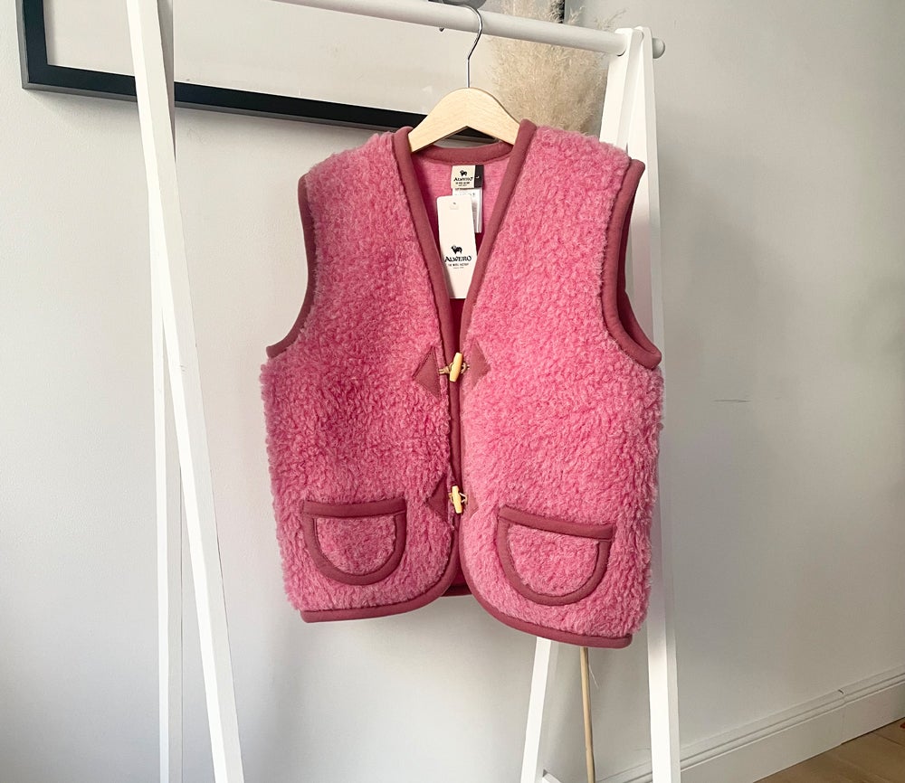 Alwero - ALPEN Weste aus Wolle | Pink - ROSA ECK - , ,