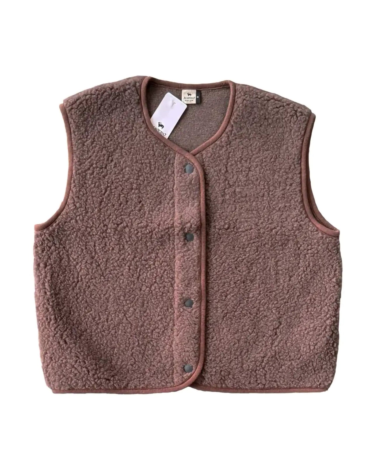 Alwero - TYB Weste aus Wolle • Choco Martini (Dunkelbraun) - Weste - ROSA ECK Concept Store