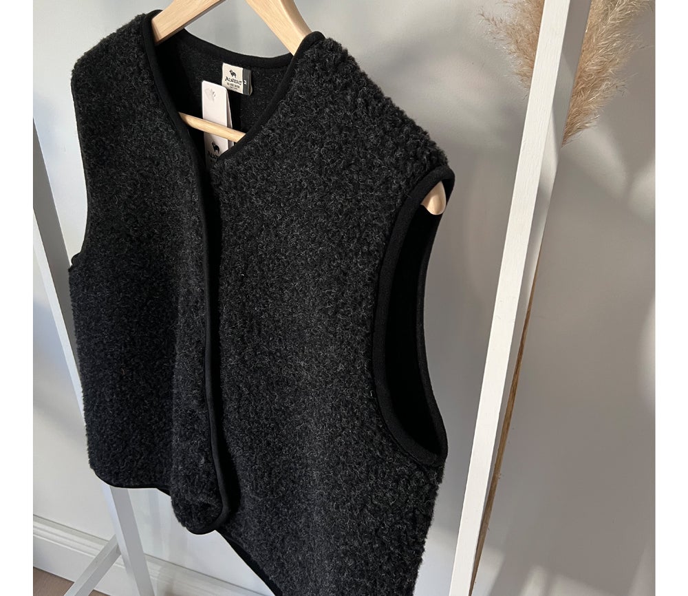 Alwero - TYB Weste aus Wolle | Deep Black - ROSA ECK - Schwarz, ,