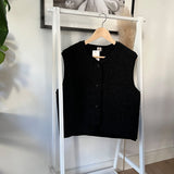 Alwero - TYB Weste aus Wolle | Deep Black - ROSA ECK - Schwarz, ,