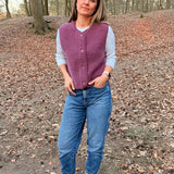 Alwero - TYB Weste aus Wolle • French Violet (Dunkellila) - Weste - ROSA ECK