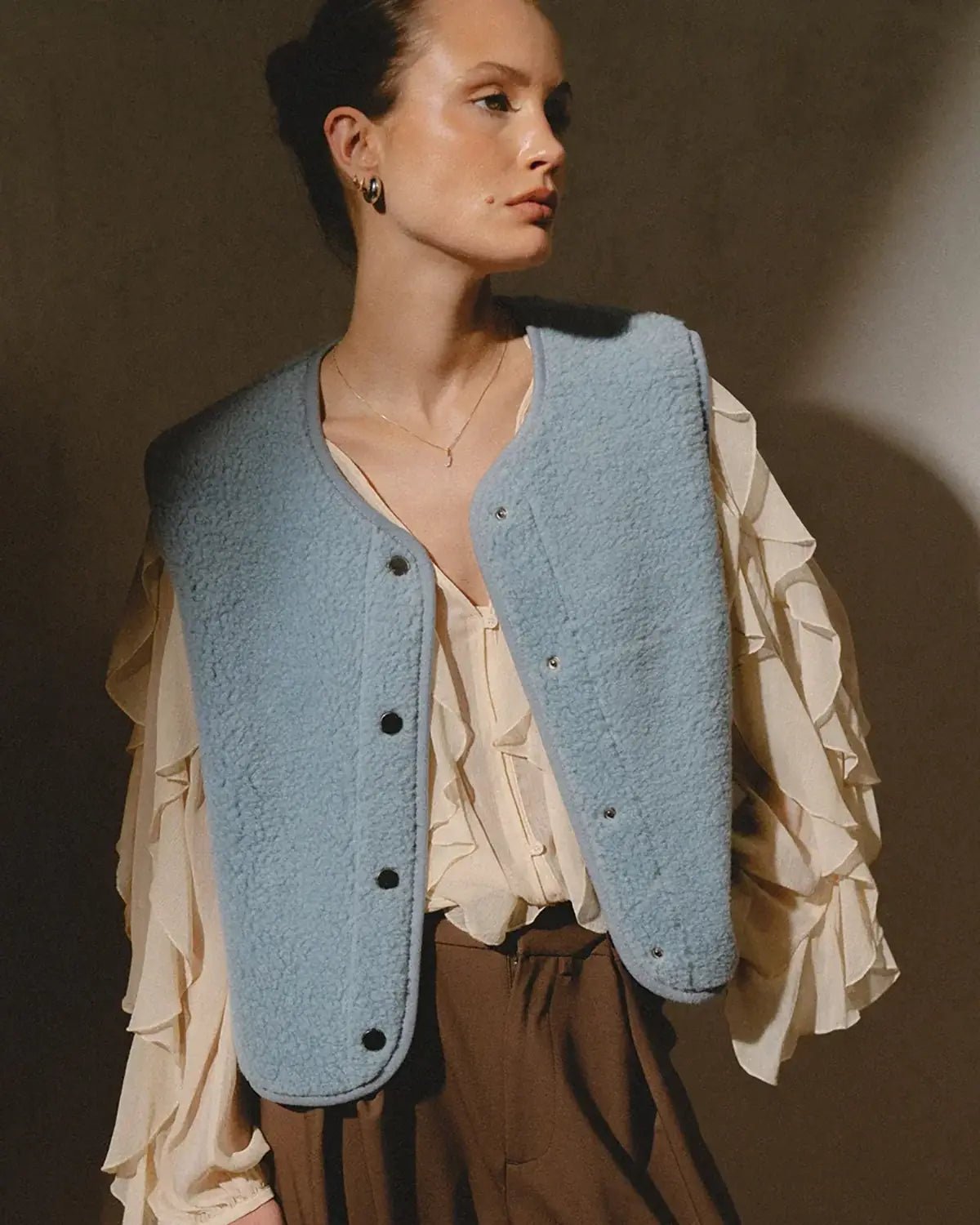 Alwero - TYB Weste aus Wolle • Ice Blue (Hellblau) - Weste - ROSA ECK Concept Store