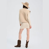 Alwero - TYB Weste aus Wolle | Sand Brown - Weste - ROSA ECK