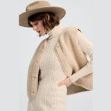 Alwero - TYB Weste aus Wolle | Sand Brown - Weste - ROSA ECK