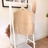 Alwero - TYB Weste aus Wolle | Sand Brown - Weste - ROSA ECK