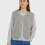Alwero - TYB Weste aus Wolle | Silver - ROSA ECK - Grau, Silber,