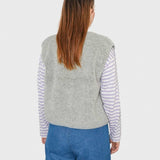 Alwero - TYB Weste aus Wolle | Silver - ROSA ECK - Grau, Silber,