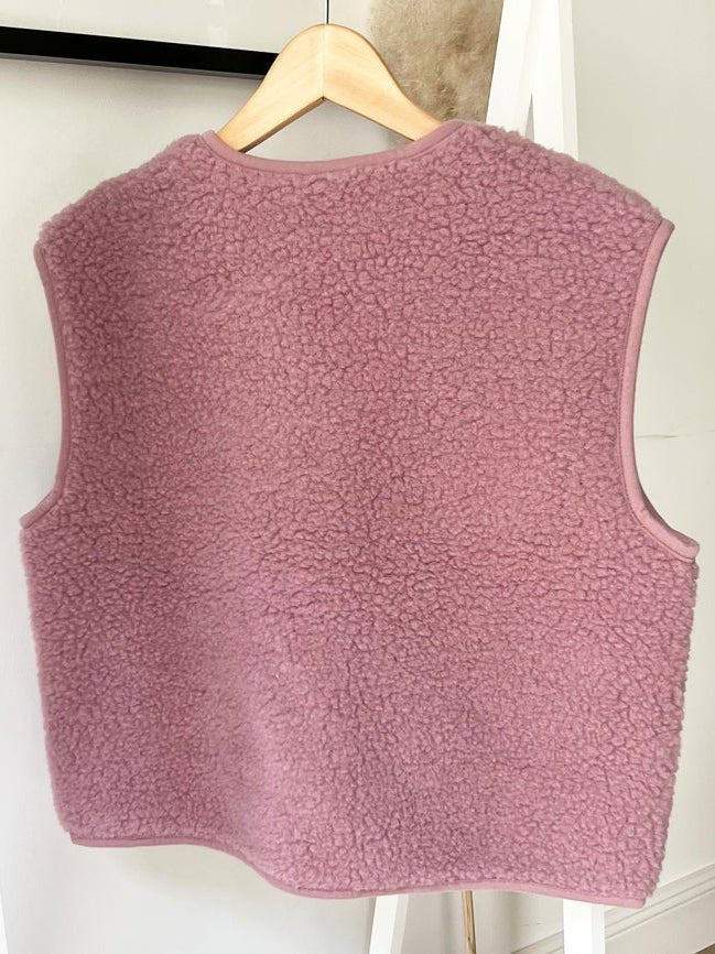 Alwero - TYB Weste aus Wolle | Venetian Pink - ROSA ECK - Pink, Rosa,