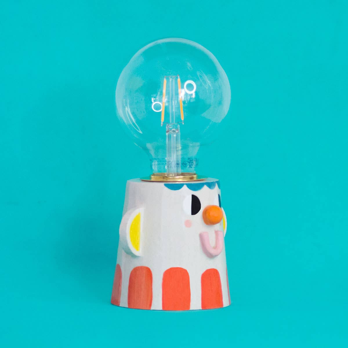 Ana Seixas - GOOD FRIEND Keramiklampe Rot - ROSA ECK - Bunt, Kinder, Rot