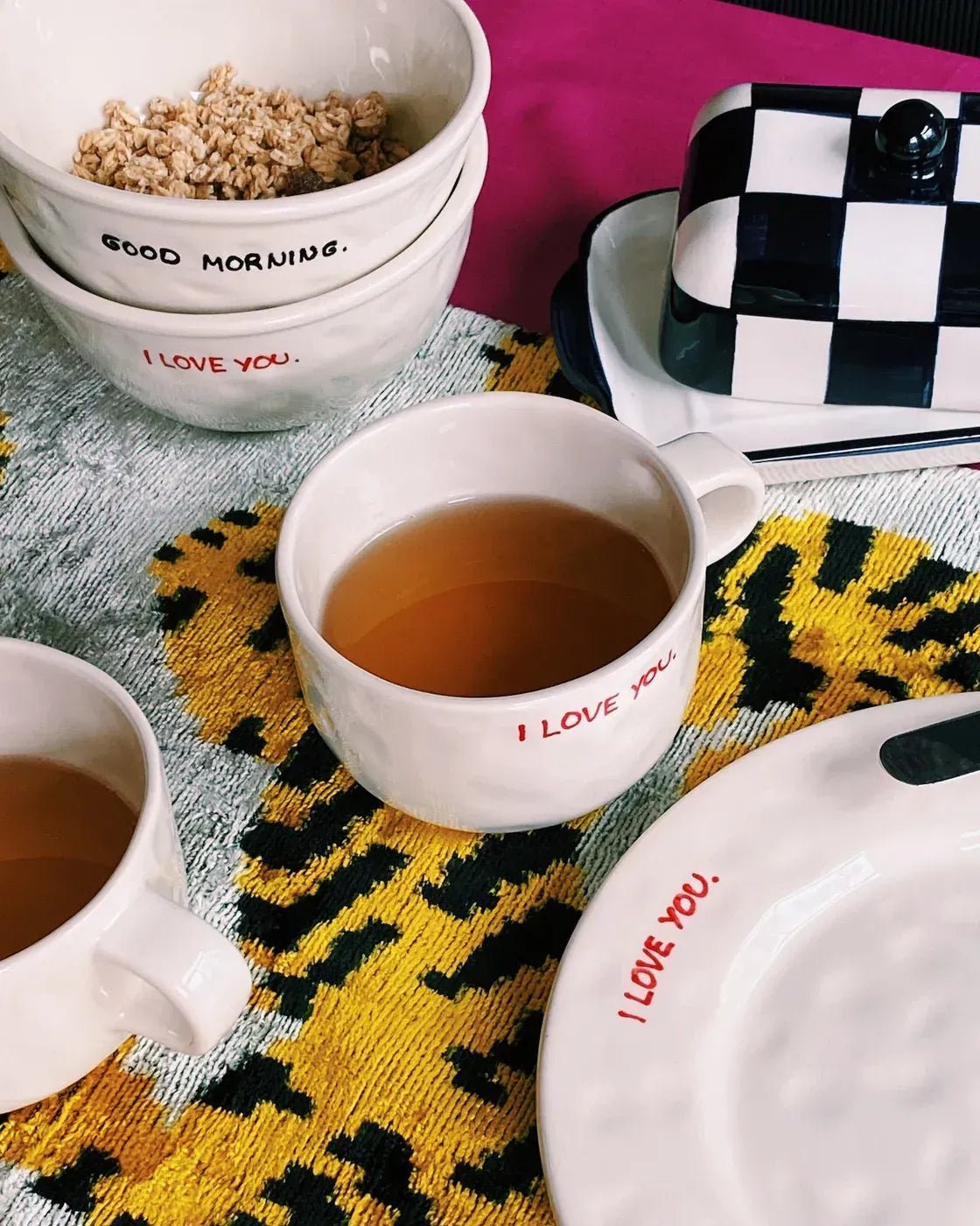 ANNA + NINA - I LOVE YOU Cappuccino - Tasse - Kaffee - und Teetasse - ROSA ECK Concept Store