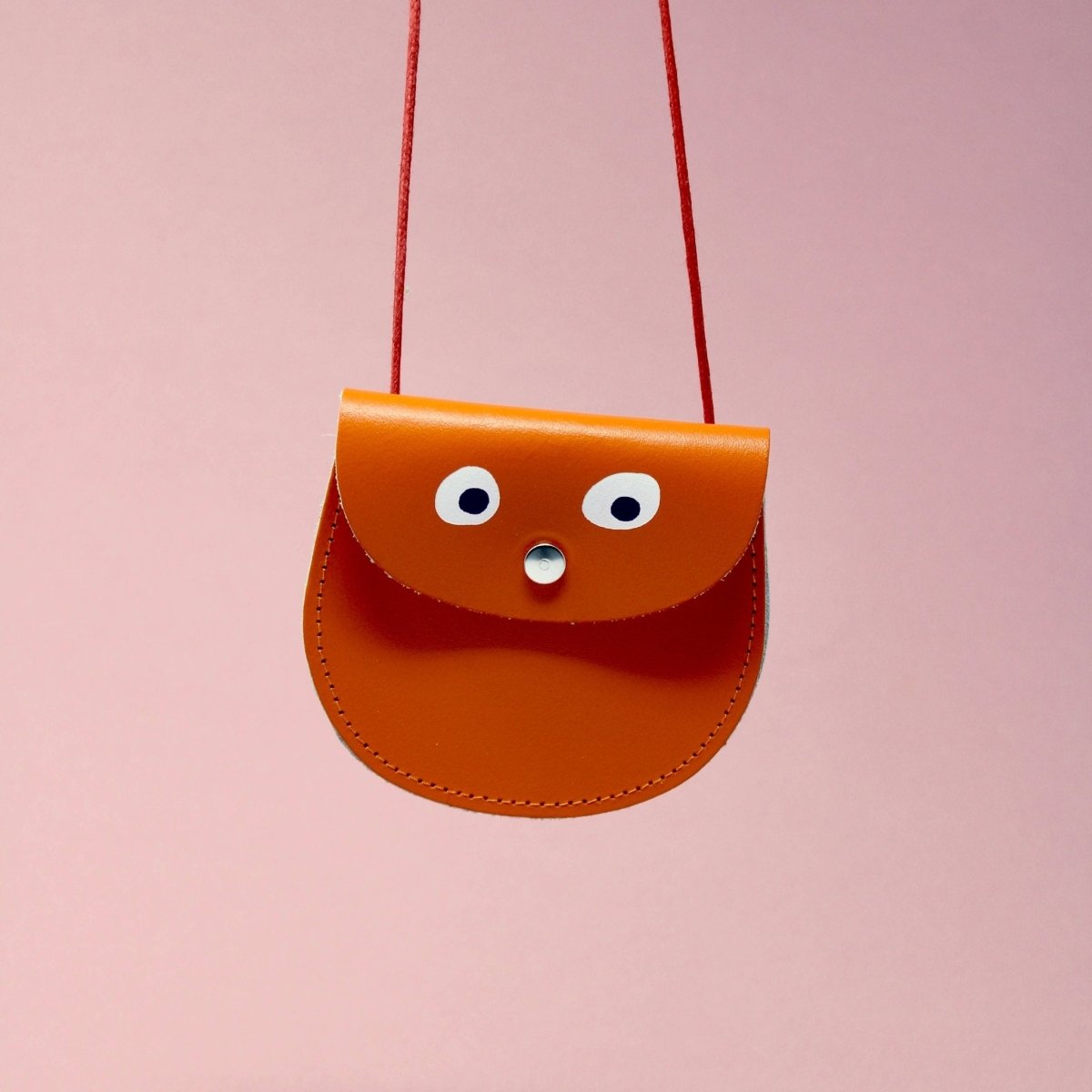 Ark Colour Design - GOOGLE EYE Geldbeutel Schwarz - ROSA ECK - Leder, Schwarz,